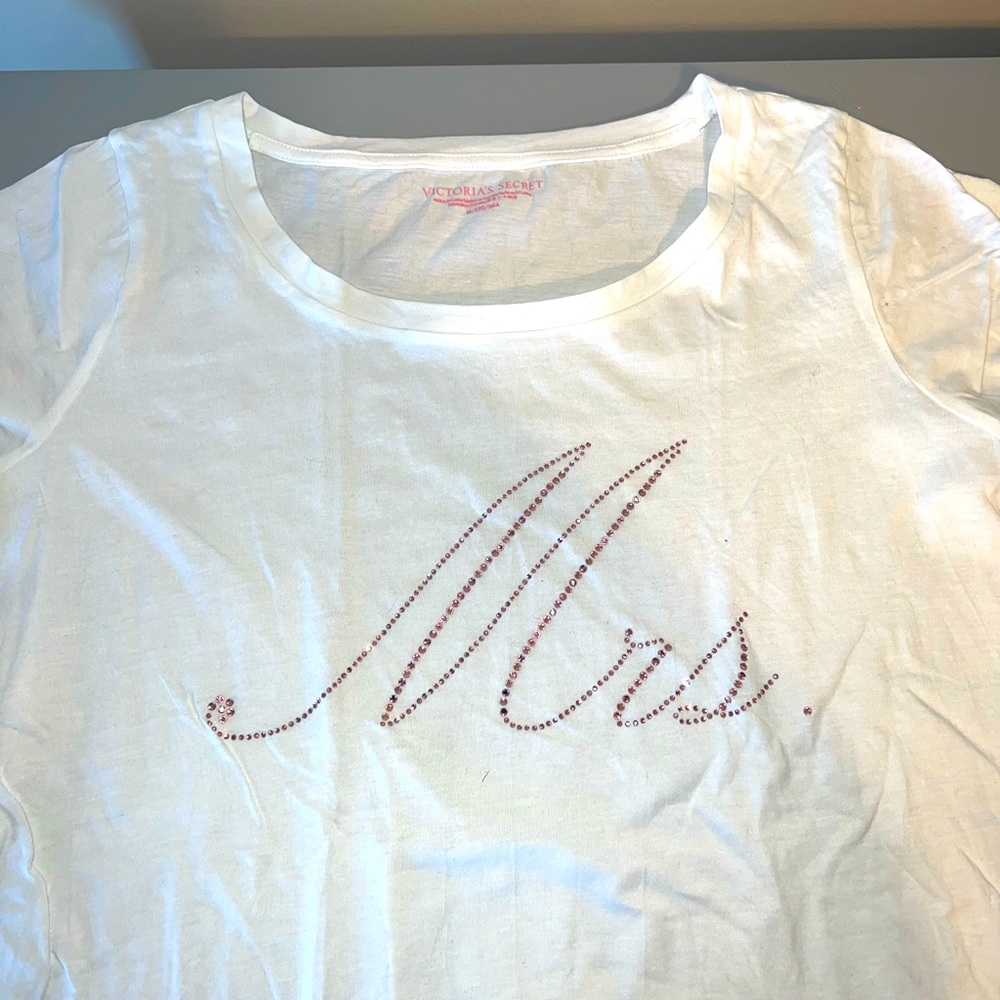 New Victoria’s Secret Mrs rhinestone T-shirt